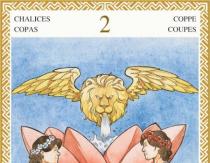 Tarot Dos de Copas: el significado de la carta, interpretación de la combinación en diseños